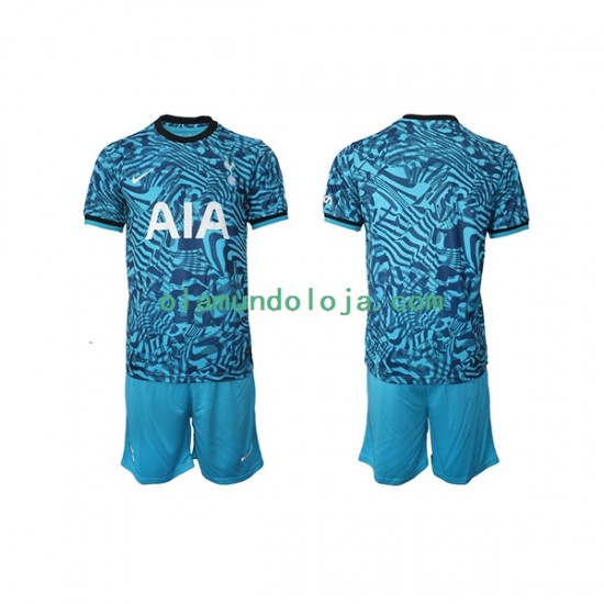 Camisola Tottenham Hotspur Criança Equipamento Terceiro 2022-2023 Manga Curta